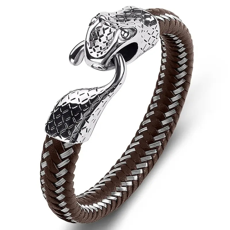 Elegant Snake Bracelet - Cross & Crown Cross & Crown