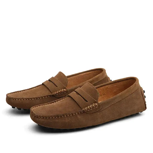 Suede Marina Loafers - Cross & Crown Cross Crown