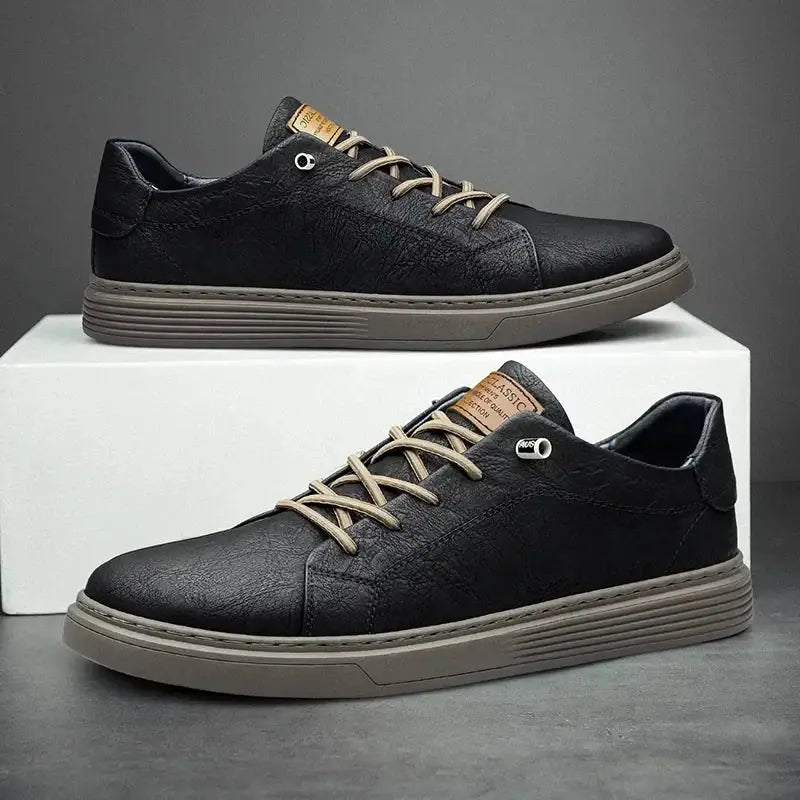 Classic Essential Leather Shoes - Cross & Crown Cross & Crown