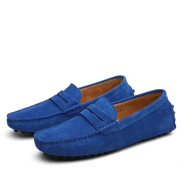 Suede Marina Loafers - Cross & Crown Cross Crown