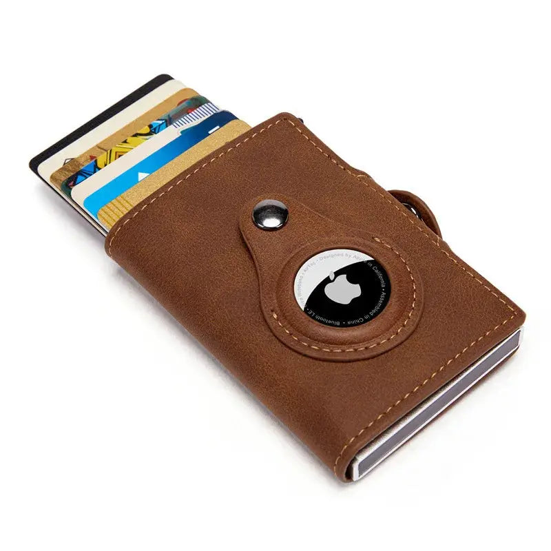 Essential Modern Wallet with AirTag Holder RFID Blocking - Cross & Crown Cross & Crown