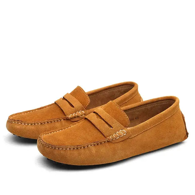 Suede Marina Loafers - Cross & Crown Cross Crown