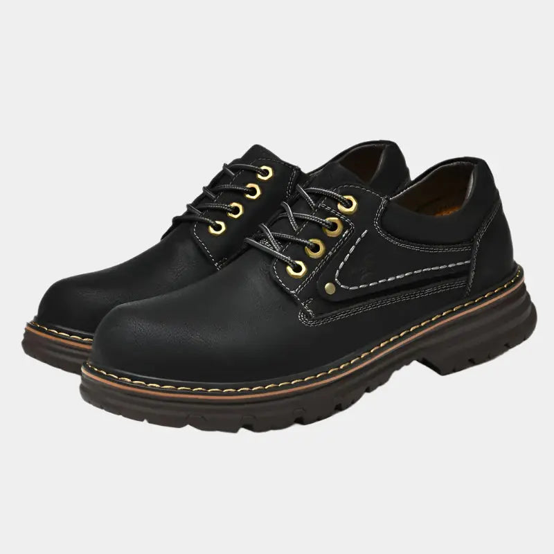 British Leather Elegant Oxford Shoes - Cross & Crown Cross & Crown