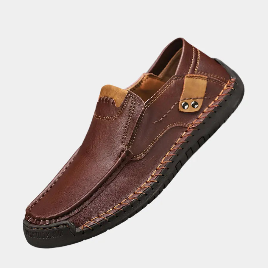 Comfortable Leather Moccasins Shoes - Cross & Crown Cross & Crown