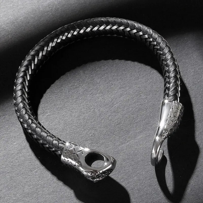 Elegant Snake Bracelet - Cross & Crown Cross & Crown