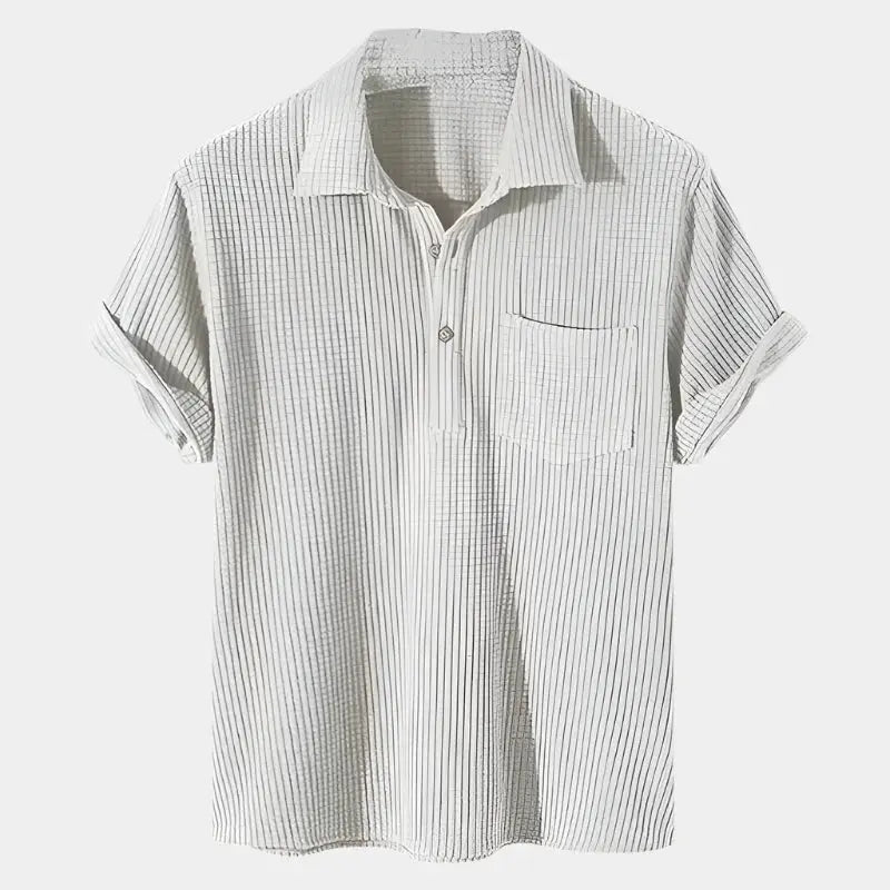 Textured Short Sleeve Shirt - Cross & Crown Cross Crown