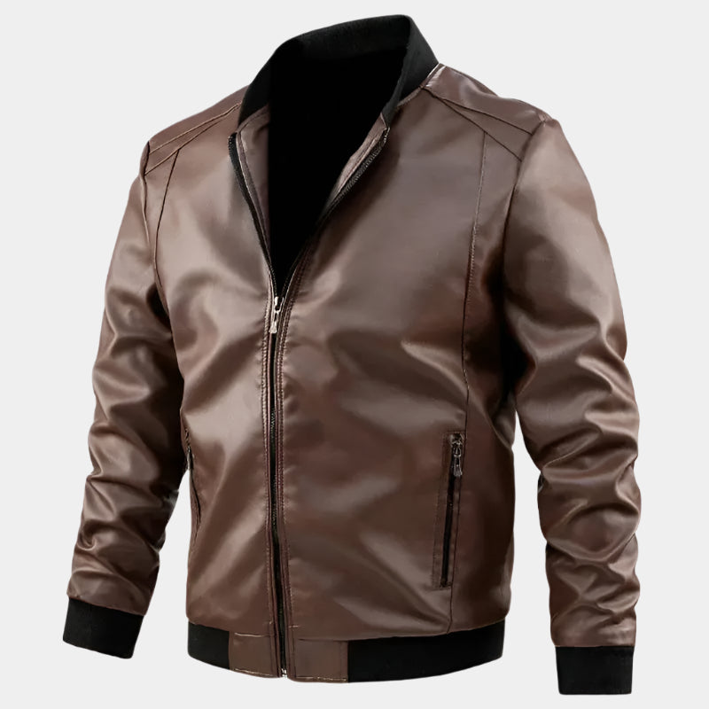 Pioneer Leather Jacket Cross & Crown