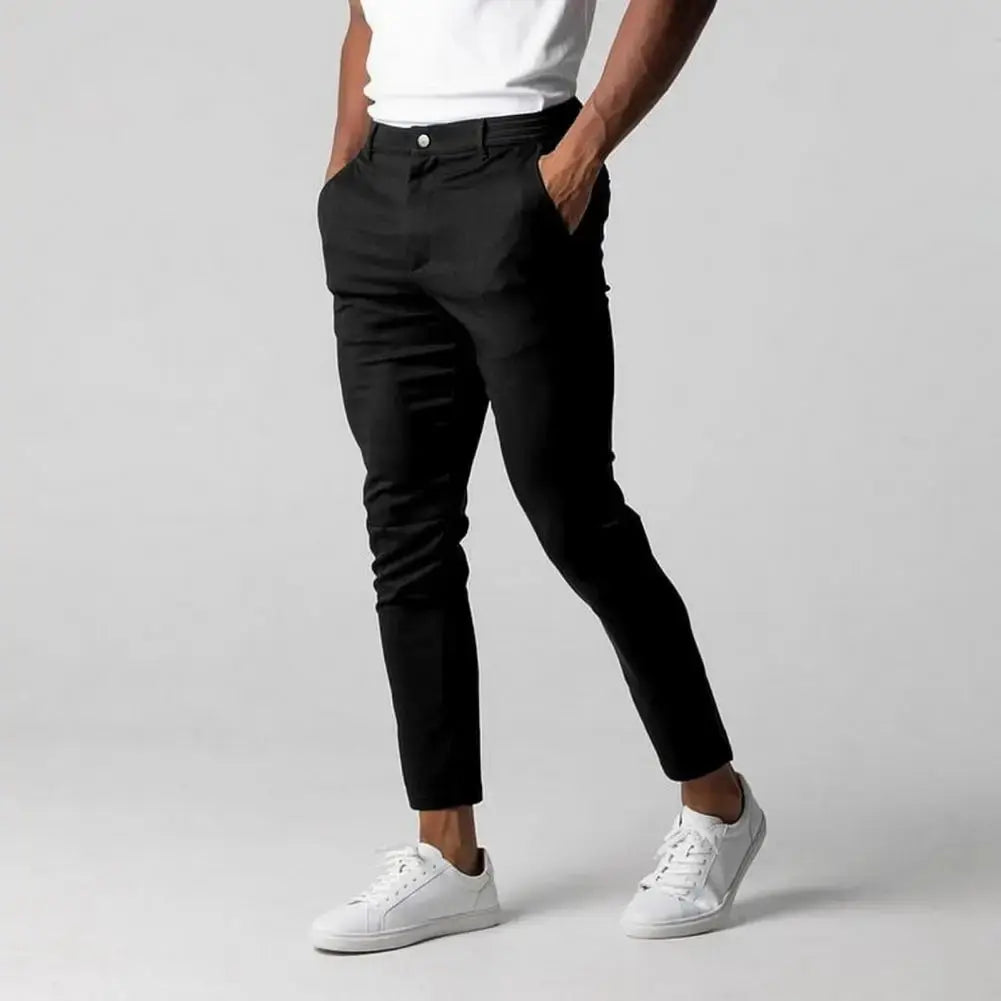 Stretchy Slim Trousers - Cross & Crown Cross & Crown