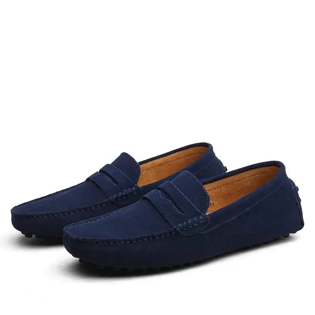 Suede Marina Loafers - Cross & Crown Cross Crown