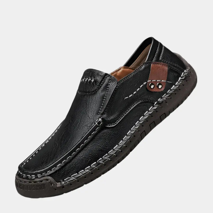 Comfortable Leather Moccasins Shoes - Cross & Crown Cross & Crown