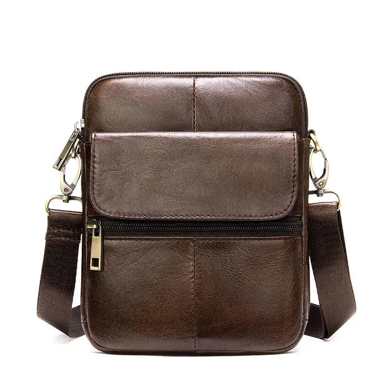 Essential Leather Shoulder Bag - Cross & Crown Cross & Crown