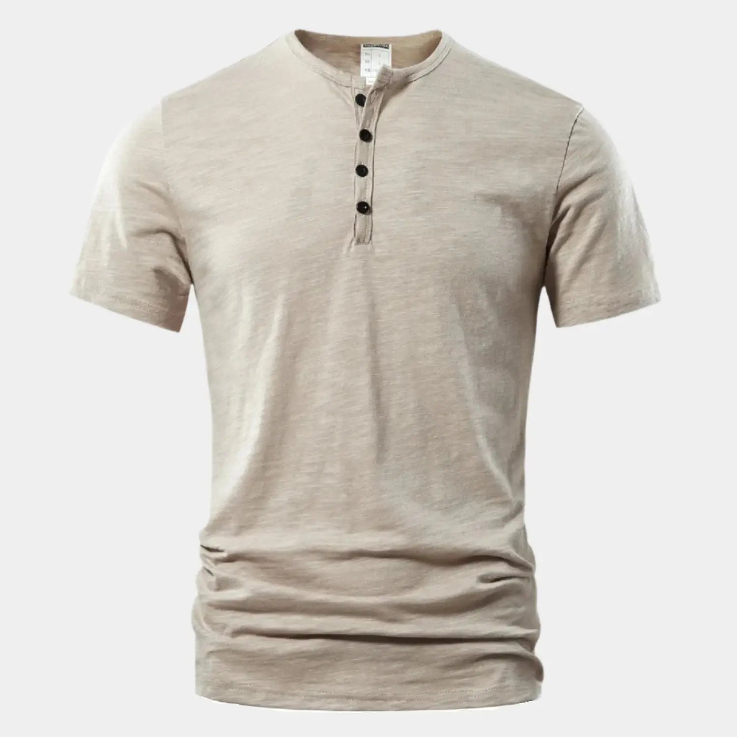 Essential Casual Henry Neck T-Shirt - Cross & Crown CROSS & CROWN