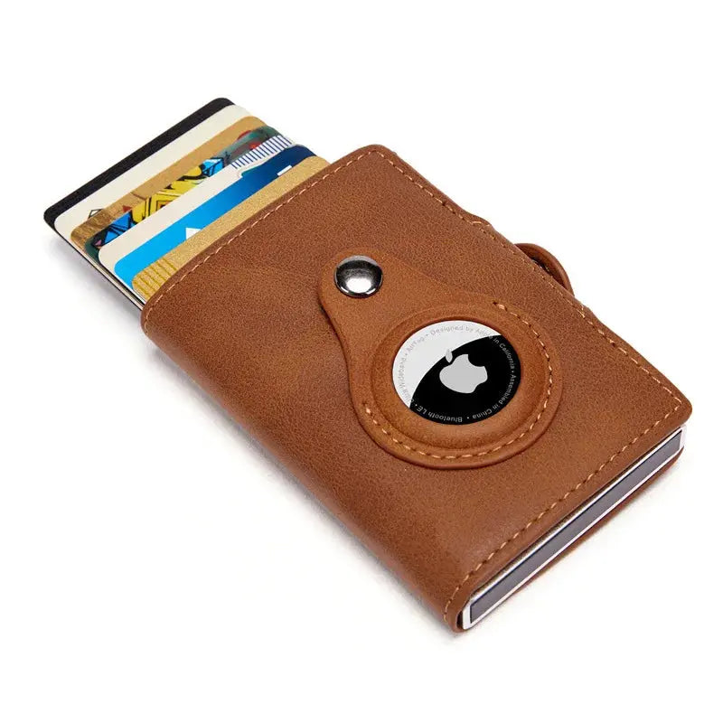 Essential Modern Wallet with AirTag Holder RFID Blocking - Cross & Crown Cross & Crown