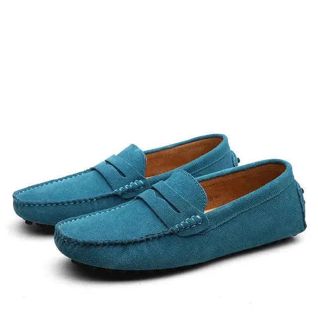 Suede Marina Loafers - Cross & Crown Cross Crown