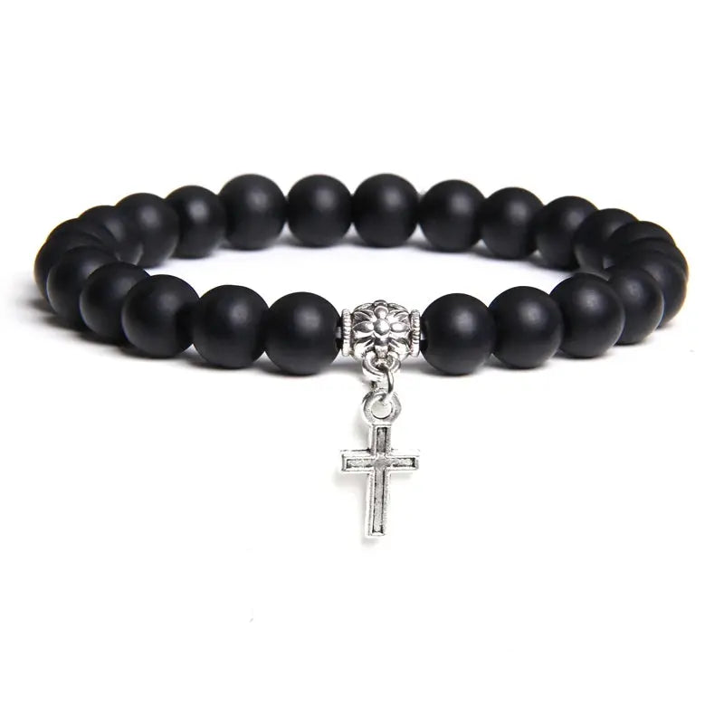 Natural Stone Bracelets Healing Jewelry - Cross & Crown CROSS & CROWN