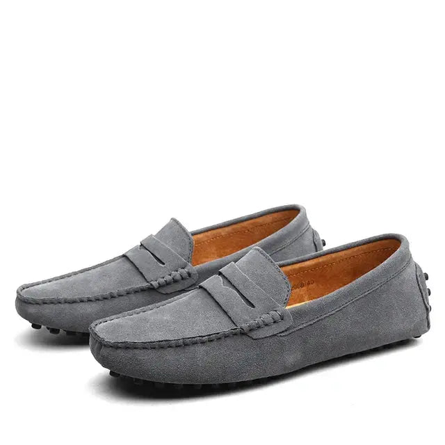 Suede Marina Loafers - Cross & Crown Cross Crown