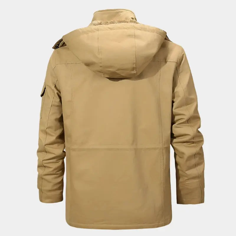 Fleece Hooded Bomber Jacket - Cross & Crown Cross & Crown