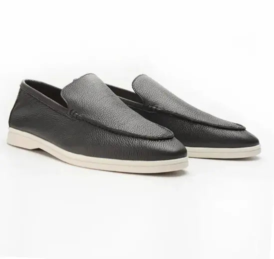 Cowhide Leather Loafers - Cross & Crown Cross Crown