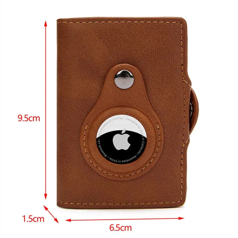 Essential Modern Wallet with AirTag Holder RFID Blocking - Cross & Crown Cross & Crown