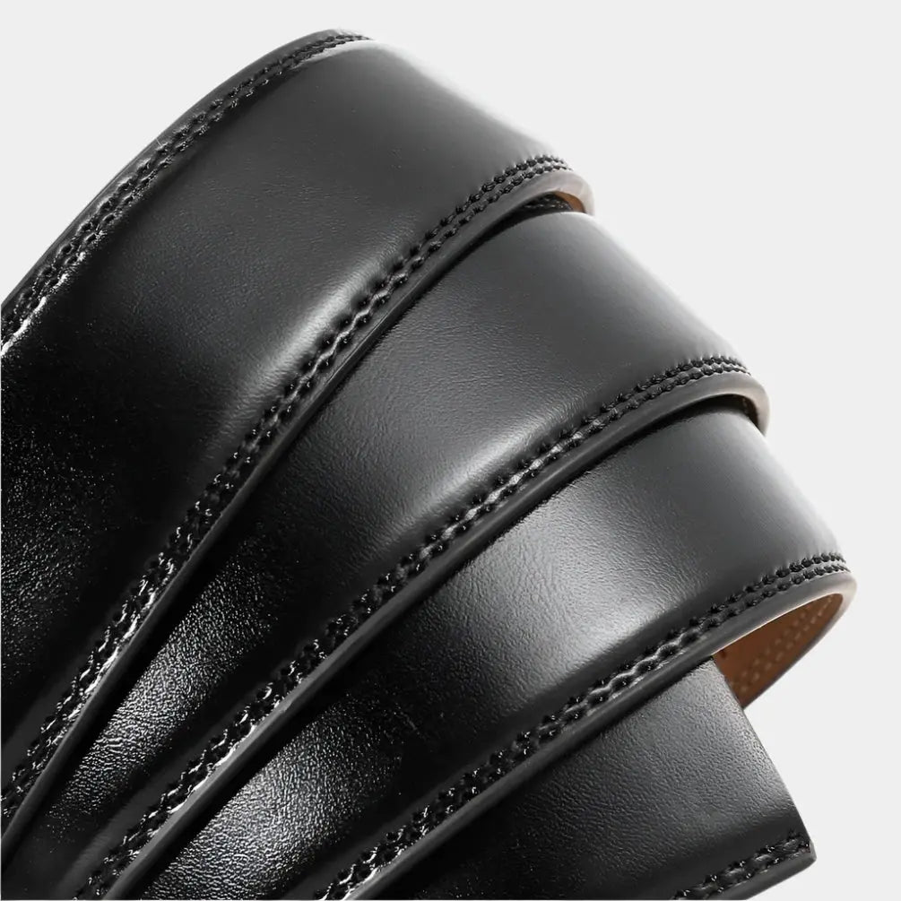 Essential Elegant Leather Belt Without Buckle - Cross & Crown Cross & Crown