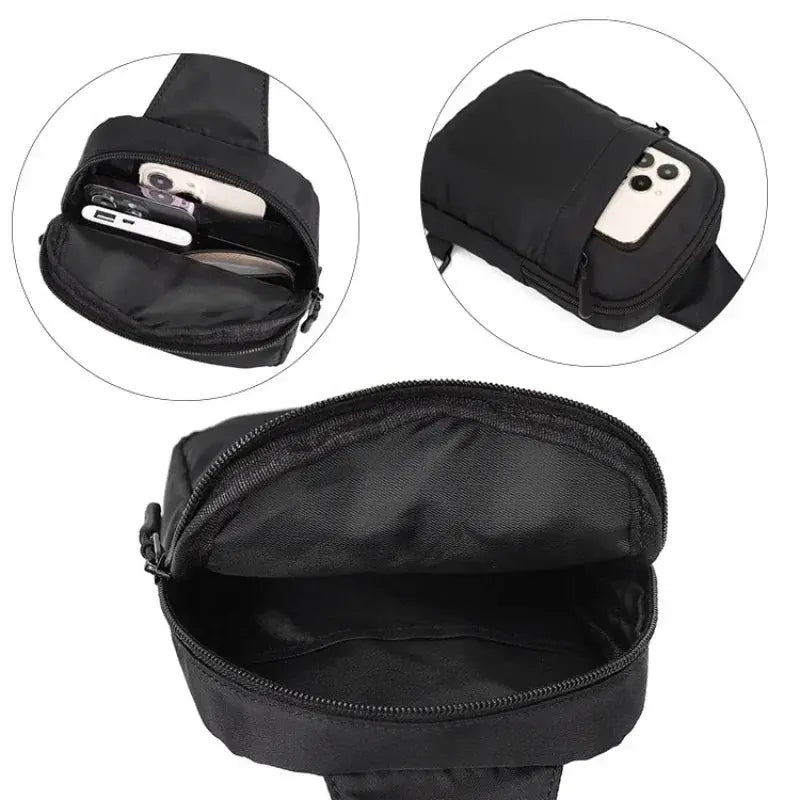 2In1 Multi-functional Waist Bag Chest Bag Outdoor Travel Bag For Men Women Casual Crossbody Small Sling Backpack Sling Bags Cross & Crown