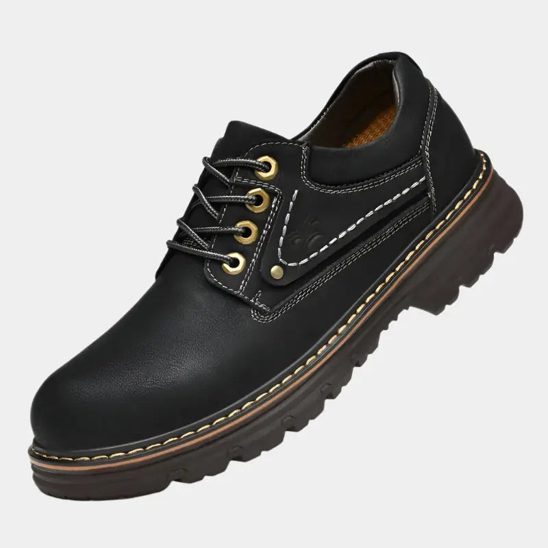 British Leather Elegant Oxford Shoes - Cross & Crown Cross & Crown