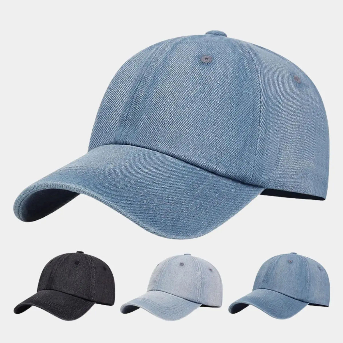 Menimalist Denim Cap - Cross & Crown Cross & Crown