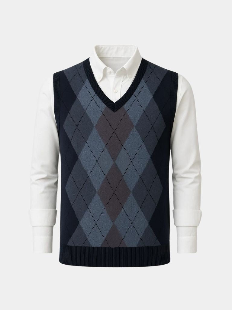 Academic Essential Knit Vest - Cross & Crown - Cross & Crown