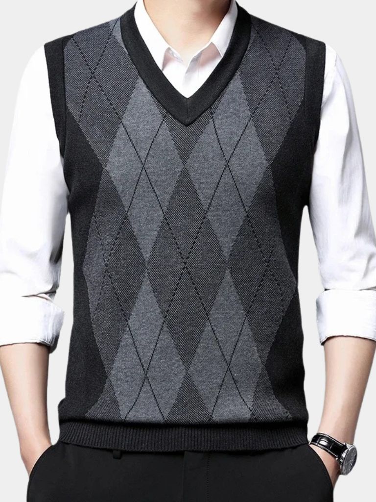 Academic Essential Knit Vest - Cross & Crown - Cross & Crown