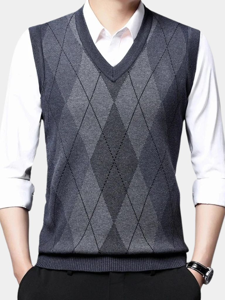 Academic Essential Knit Vest - Cross & Crown - Cross & Crown