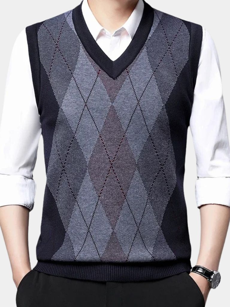Academic Essential Knit Vest - Cross & Crown - Cross & Crown