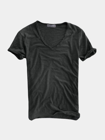 Albo Classic Cotton V Neck Shirt– Cross & Crown - Cross & Crown