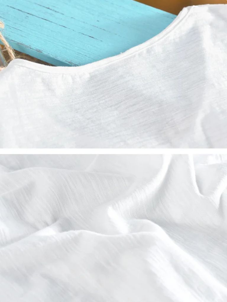 Albo Classic Cotton V Neck Shirt– Cross & Crown - Cross & Crown