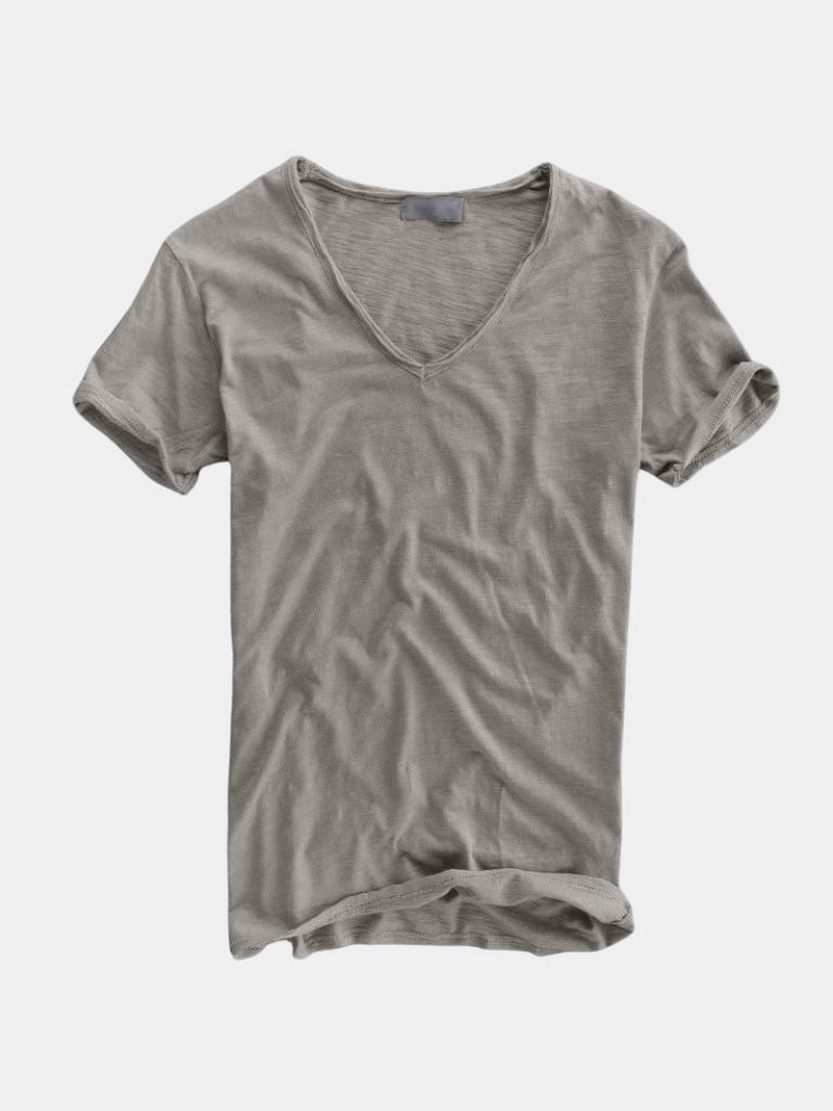 Albo Classic Cotton V Neck Shirt– Cross & Crown - Cross & Crown
