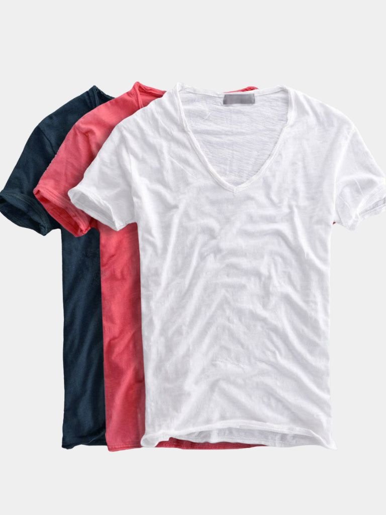 Albo Classic Cotton V Neck Shirt– Cross & Crown - Cross & Crown