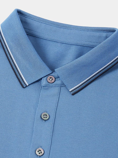 Azure Classic Polo – Cross & Crown - Cross & Crown
