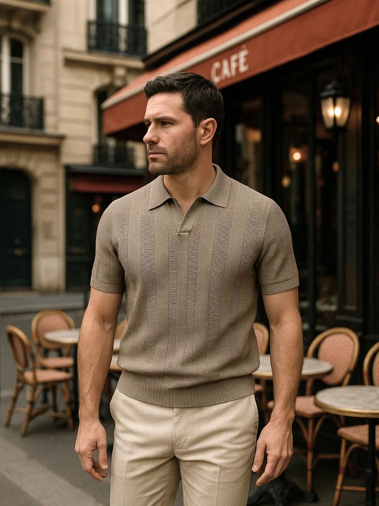 Beige Ancien Polo - Cross & Crown - Cross & Crown