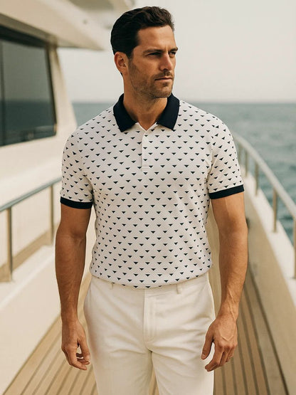 Belmont Navy Polo - Cross & Crown - Cross & Crown