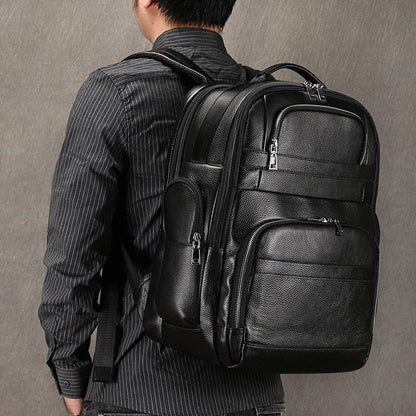 Black Bull 17” Tech Backpack with USB Charging - Cross & Crown
