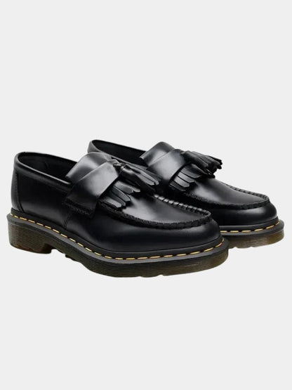 Black Leather Loafers - Cross & Crown - Cross & Crown