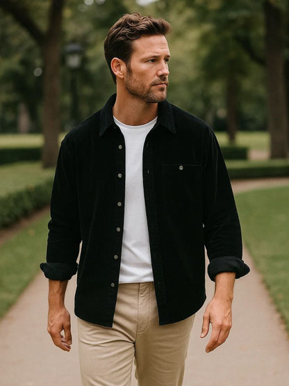 Casual Corduroy Shirt - Cross & Crown - Cross & Crown