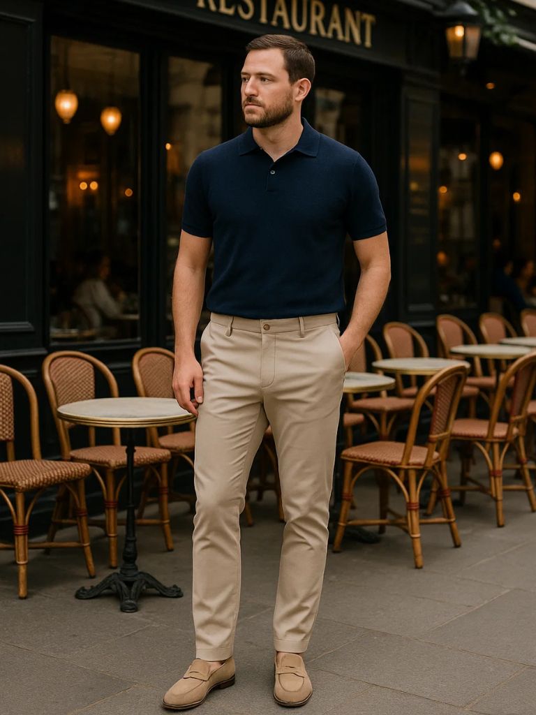 Casual Slim Fit Trousers - Cross & Crown - Cross & Crown