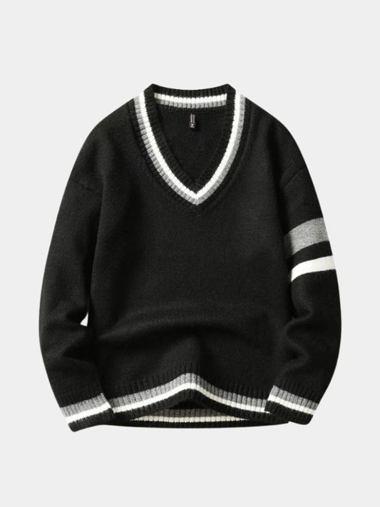 Classic V - Neck Sweater - Cross & Crown - Cross & Crown