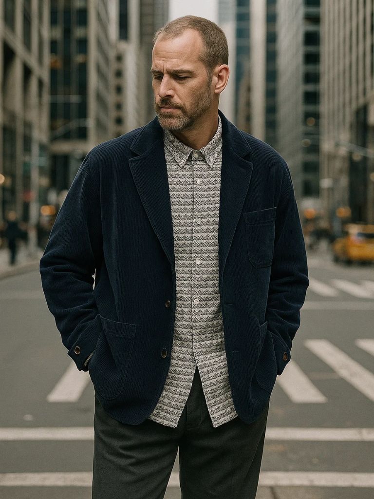 Corduroy Winter Blazer - Cross & Crown - Cross & Crown