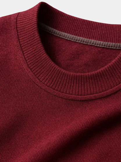 Crew Neck Knitwear Pullover Sweater - Cross & Crown - Cross & Crown