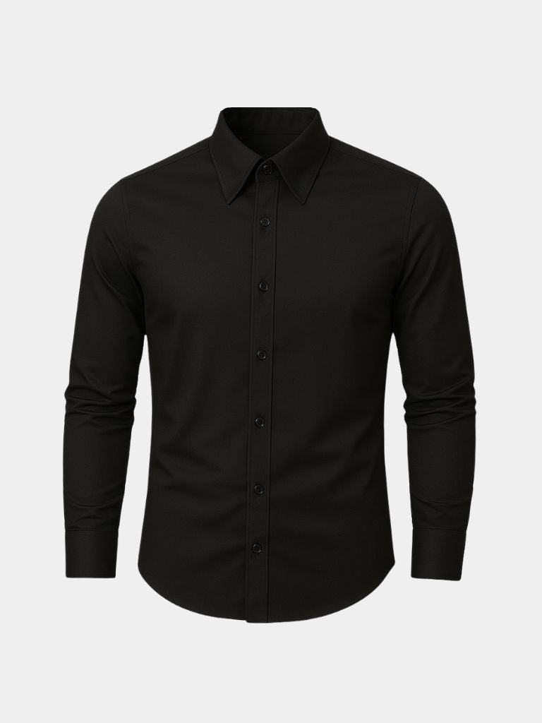 Elegant Spearpoint Collar Shirt - Cross & Crown - Cross & Crown