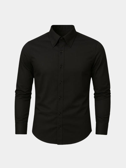 Elegant Spearpoint Collar Shirt - Cross & Crown - Cross & Crown
