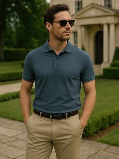Essential Cotton Polo Shirt - Cross & Crown - Cross & Crown