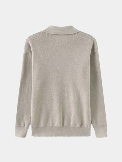 Essential Half Zip Sweater - Cross & Crown - Cross & Crown