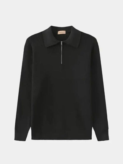 Essential Half Zip Sweater - Cross & Crown - Cross & Crown